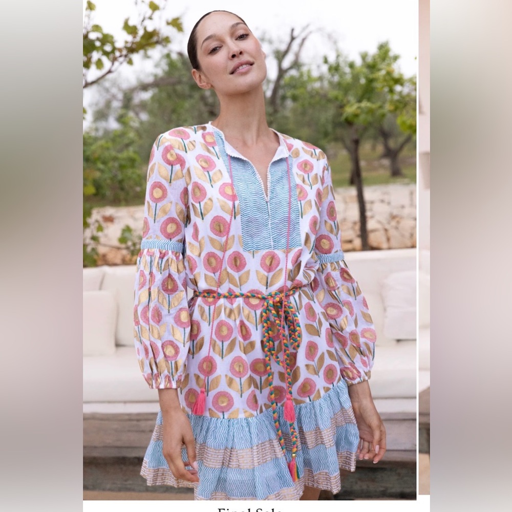 Oliphant Balloon Sleeve Drop Waist Mini